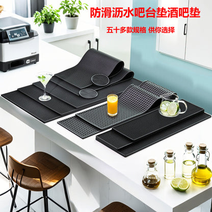 Spot direct pvc bar mat non-slip mat desktop bar mat heat insulation mat coffee machine draining mat tea set draining - image 1