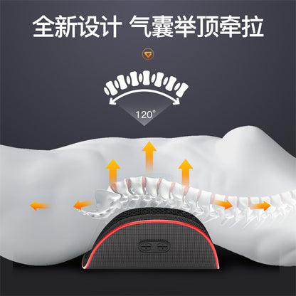 Lumbar massager heating pulse stretching hot compress head magnet vibration lumbar back lumbar Massager Massage Cushion - image 3