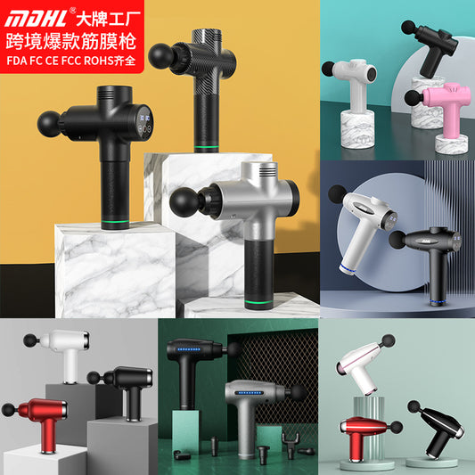 Cross-border fascia gun massager professional massager muscle relaxation impact fascia gun factory direct wholesale explosions - image 1