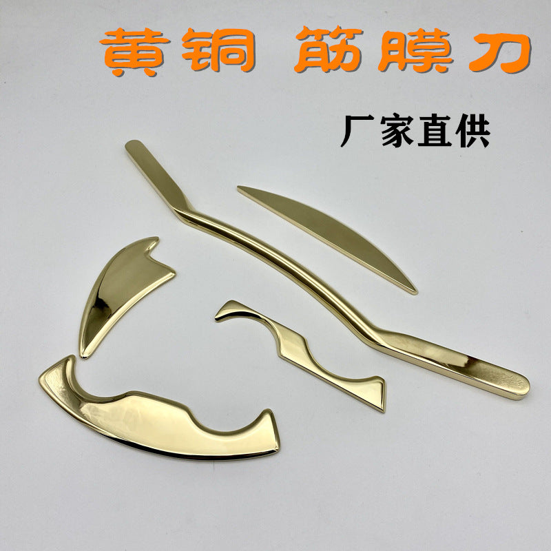 Muscle fascia release knife brass stainless steel fascia muscle soft tissue relaxation exercise scraping tool massager set - image 2