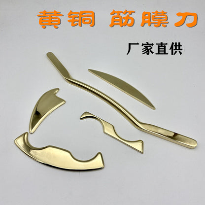 Muscle fascia release knife brass stainless steel fascia muscle soft tissue relaxation exercise scraping tool massager set - image 2