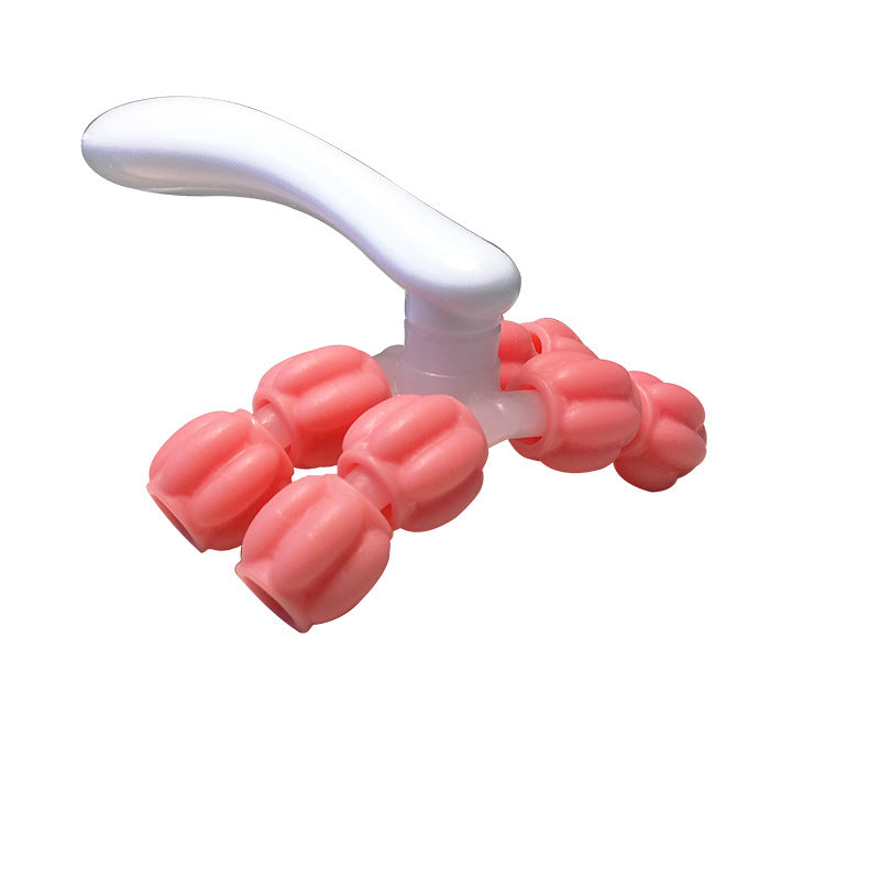 Y-Shaped 8-Bead Massager Shoulder and Neck Muscle Relaxation Thin Roller Hand Massage Roller Yoga Fitness Calf Neck Arm - image 5