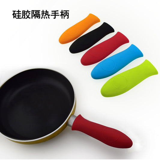 Thickened Silicone Pot Handle Heat Insulation Cover Cast Iron Pan Frying Pan Anti-slip Anti-scalding Silicone Pot Handle Cover High Temperature Resistance Handl - image 1