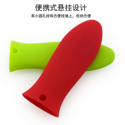 Thickened Silicone Pot Handle Heat Insulation Cover Cast Iron Pan Frying Pan Anti-slip Anti-scalding Silicone Pot Handle Cover High Temperature Resistance Handl - image 4