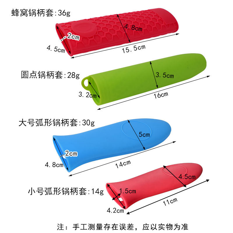 Factory Silicone Heat Insulated Pot Handle Cover Anti-scalding Anti-slip Pot Handle Cover Silicone Pot Ear Cover Stir-frying Pot Handle Heat Insulated Cover - image 3