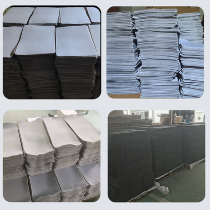 Heat Transfer Mouse Pad Sublimation Blank Pure Black and White Non-Slip Edge-Locking Rubber Pad Roll Material Sheet Wholesale Customization - image 2
