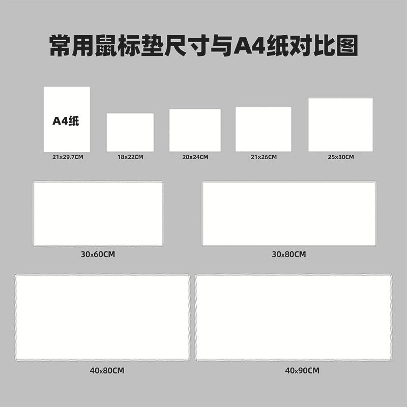 Heat Transfer Mouse Pad Sublimation Blank Pure Black and White Non-Slip Edge-Locking Rubber Pad Roll Material Sheet Wholesale Customization - image 4