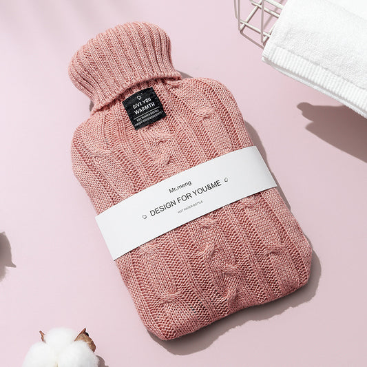 Hot Water Bag Water Filling Warm Water Bag Women's Belly Warming Hot Compress Student's Large and Small Size Water Warmer Cute Plush - image 1