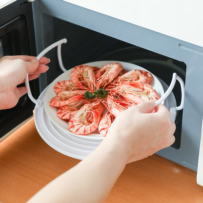 Multi-function microwave oven heating layered steaming rack tray rack double-layer insulation plate storage rack pot mat in stock wholesale - image 2