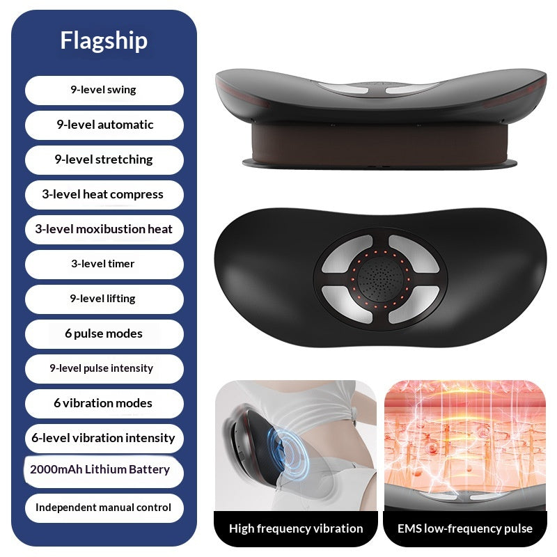 Household Hot Compress Pulse Lumbar Massager