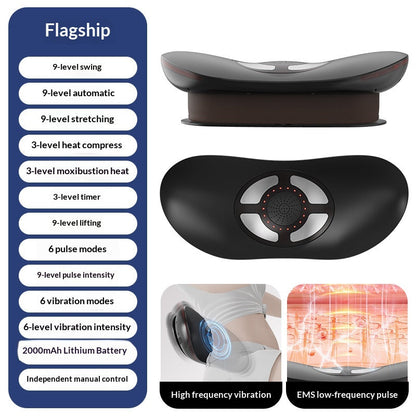 Household Hot Compress Pulse Lumbar Massager