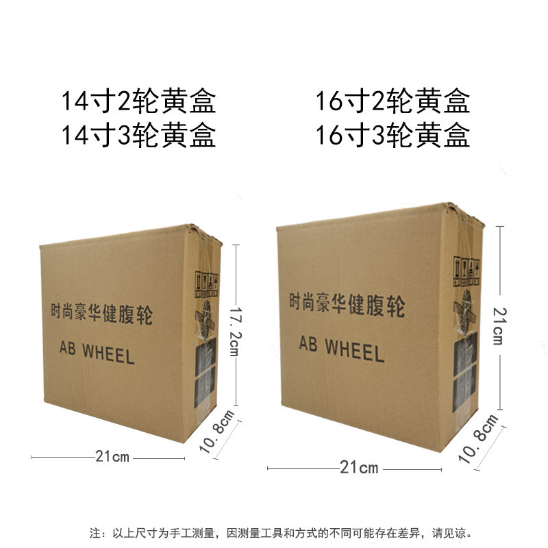 Wholesale Abdominal Fitness Wheel Abdominal Muscle Wheel Home Fitness Exercise Unisex Abdominal Fitness Appliance Double Wheel Three Wheel Roll Abdominal Wheel - image 3