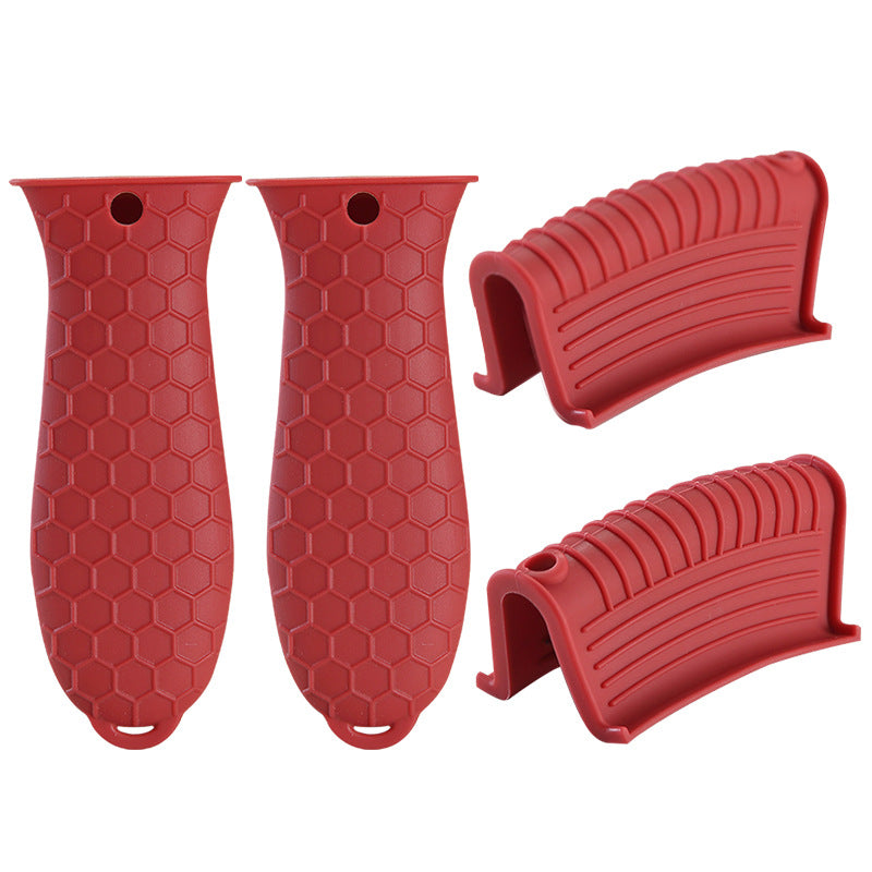 In-Stock Silicone Pot Handle Cover, Heat Insulation Cover, Pot Handle Cover, Thickened Combination Pot Handle Cover, Pot Ear Clip, Pot Ear Cover - image 5