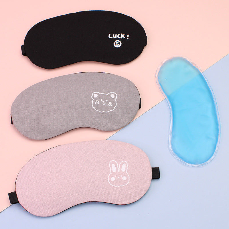 Cold and Hot Compress Eye Mask Sleep Shading Breathable Sleeping Eye Mask Male and Female Cartoon Student Eye Mask Relief - image 2
