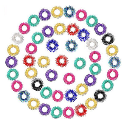 Mini Spring Decompression Finger Massage Ring Finger Massager Mini Spring Decompression Ring Massage Ring - image 5