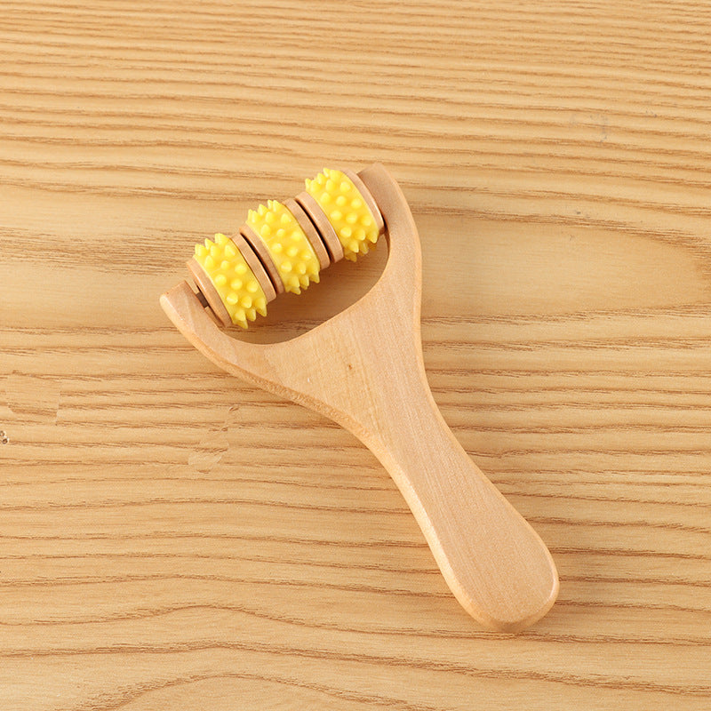 Wooden Massager Foot Massage Hand Push Roller Massage Slingshot Handle Head Shoulder Neck Waist Massage Health Care - image 2