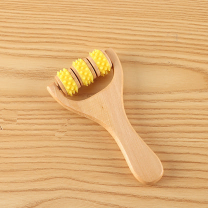 Wooden Massager Foot Massage Hand Push Roller Massage Slingshot Handle Head Shoulder Neck Waist Massage Health Care - image 2