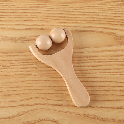 Wooden Massager Foot Massage Hand Push Roller Massage Slingshot Handle Head Shoulder Neck Waist Massage Health Care - image 4