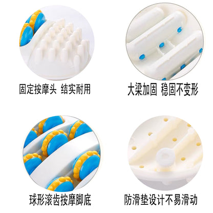Xunrong foot massager Oval 4-row roller foot health care home acupuncture massage relaxation fitness equipment - image 3