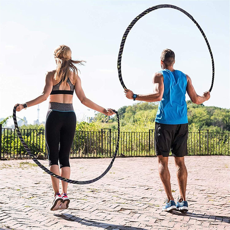 Factory Price Strength Training to Improve Strength Construction Muscle Protective Cover Heavy-Duty Rope Heavy-Duty Skipping Rope Weight-Bearing Skipping Rope - image 3