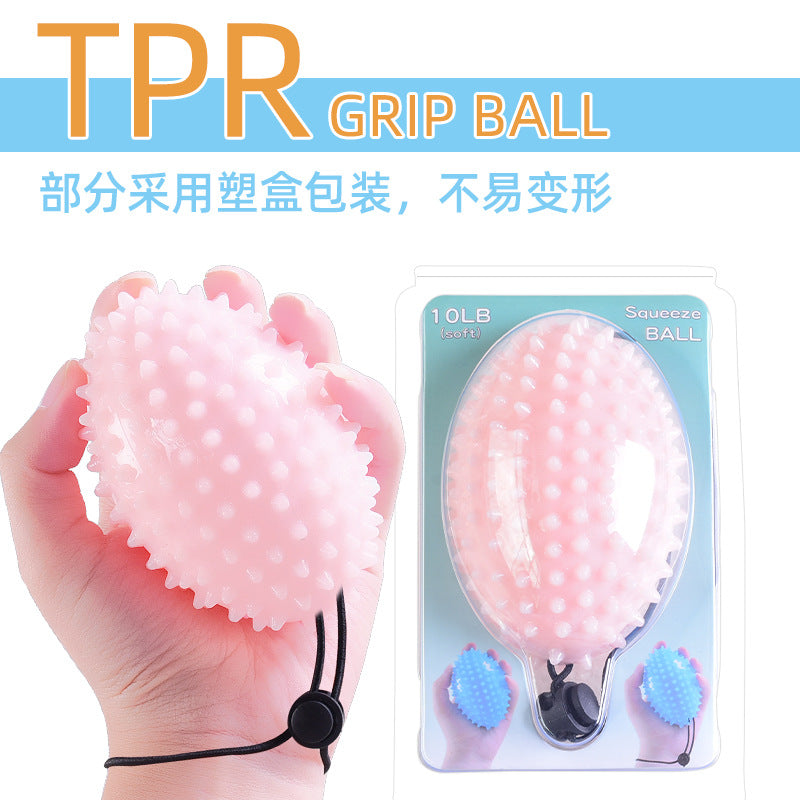 TPR four-finger hedgehog ball primary grip strength training soft ball elderly rehabilitation partial paralysis wind massage finger strength ball hand training - image 3