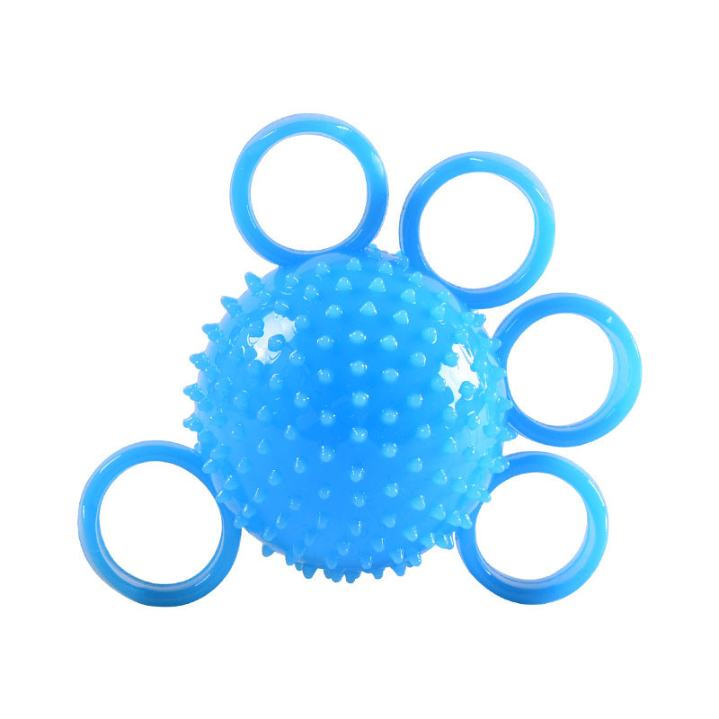 TPR four-finger hedgehog ball primary grip strength training soft ball elderly rehabilitation partial paralysis wind massage finger strength ball hand training - image 5