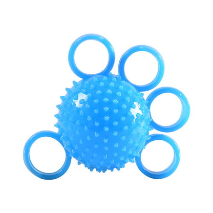 TPR four-finger hedgehog ball primary grip strength training soft ball elderly rehabilitation partial paralysis wind massage finger strength ball hand training - image 5