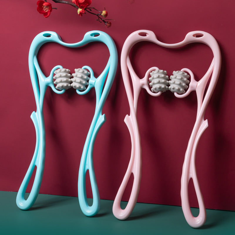 Handheld Roller Cervical Spine Massager for Home Use, Shoulder and Neck Kneading Massage Clip, Multi-Wheel Options, Neck Massage Equipment Wholesale - image 2