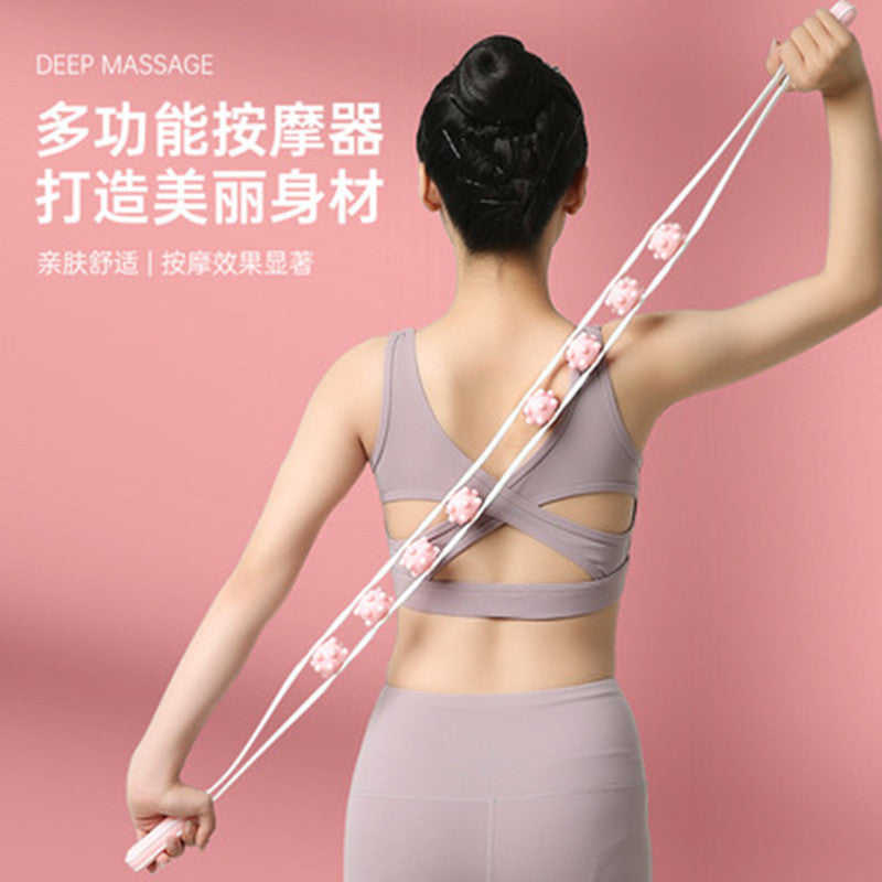 Roller-Type Back Massager, Multifunctional Massager for Cervical Spine and Back, Self-Service Design for Home Use, Unblocks Meridians in the Back, Shoulders, an - image 1