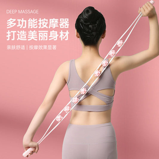 Roller-Type Back Massager, Multifunctional Massager for Cervical Spine and Back, Self-Service Design for Home Use, Unblocks Meridians in the Back, Shoulders, an - image 1