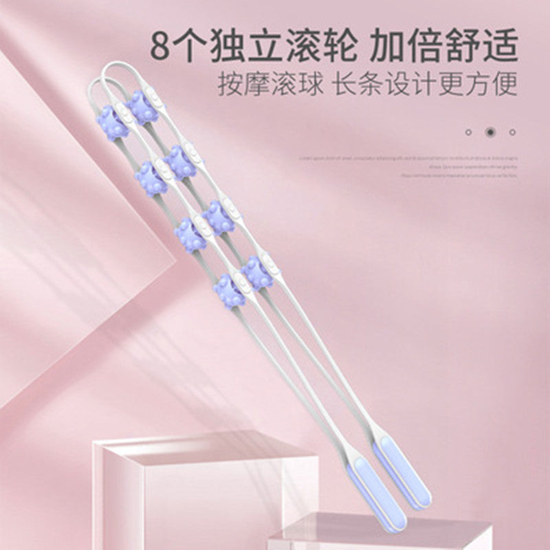 Roller-Type Back Massager, Multifunctional Massager for Cervical Spine and Back, Self-Service Design for Home Use, Unblocks Meridians in the Back, Shoulders, an - image 4