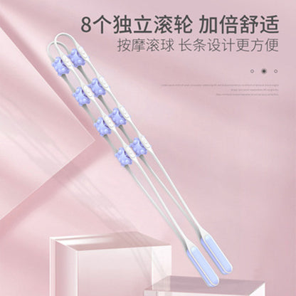 Roller-Type Back Massager, Multifunctional Massager for Cervical Spine and Back, Self-Service Design for Home Use, Unblocks Meridians in the Back, Shoulders, an - image 4