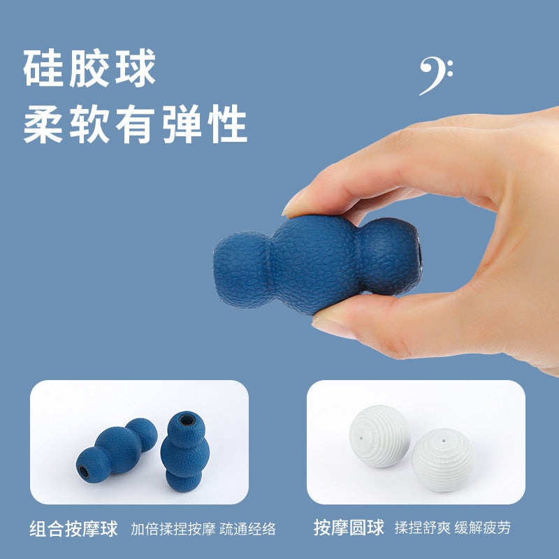 Neck Clamp Manual Cervical Massage Neck Clamp Multi-Roller Rotatable Shoulder, Neck, Leg, Abdominal Relaxation Massager for Home Use - image 3
