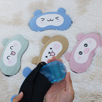 Cute Funny Sleep Eye Mask Children and Students Shading Sleep Ice Bag Ice Hot Compress Nap Eye Mask Wholesale - image 3