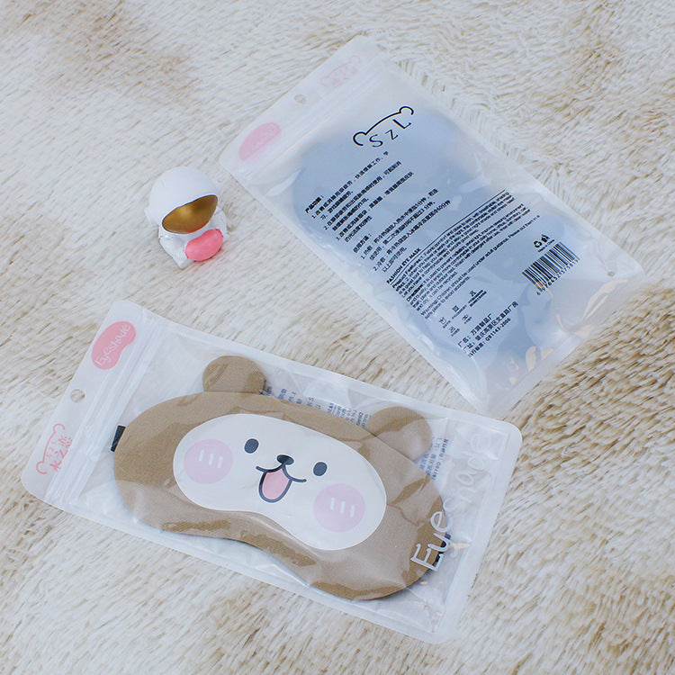 Cute Funny Sleep Eye Mask Children and Students Shading Sleep Ice Bag Ice Hot Compress Nap Eye Mask Wholesale - image 4