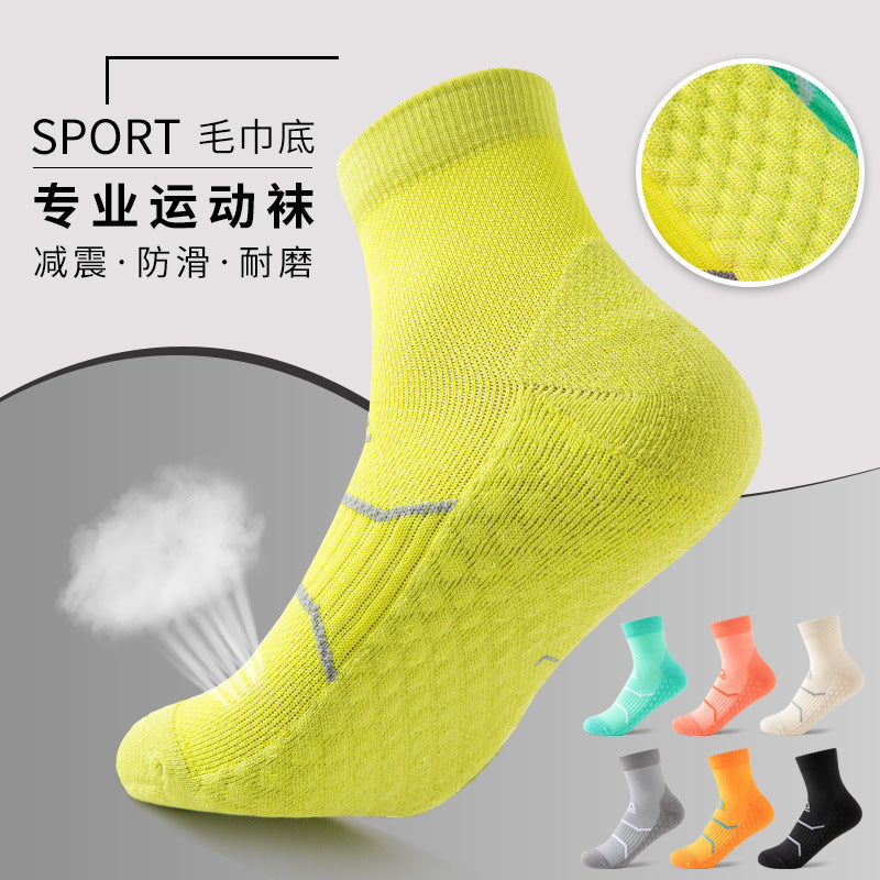 Sports Socks Towel Bottom Thickeneded Winter Professional Running Fitness Massage Bottom Sweat-Absorbent Cushioning Outdoor Hiking Running Socks - image 3