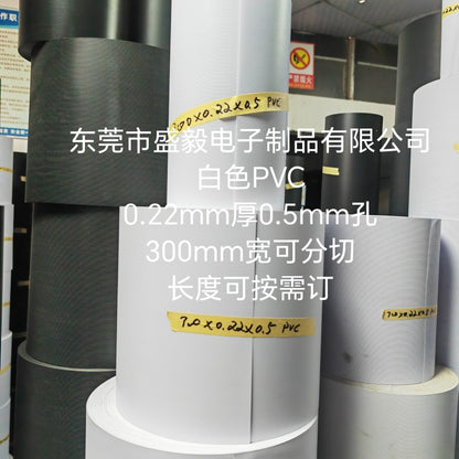 Host Cover Net Pvc Net Heat Dissipation Dustproof Net Black and White Pvc 0.22mm Thick 0.5mm Hole 300mm Wide Roll Material - image 1