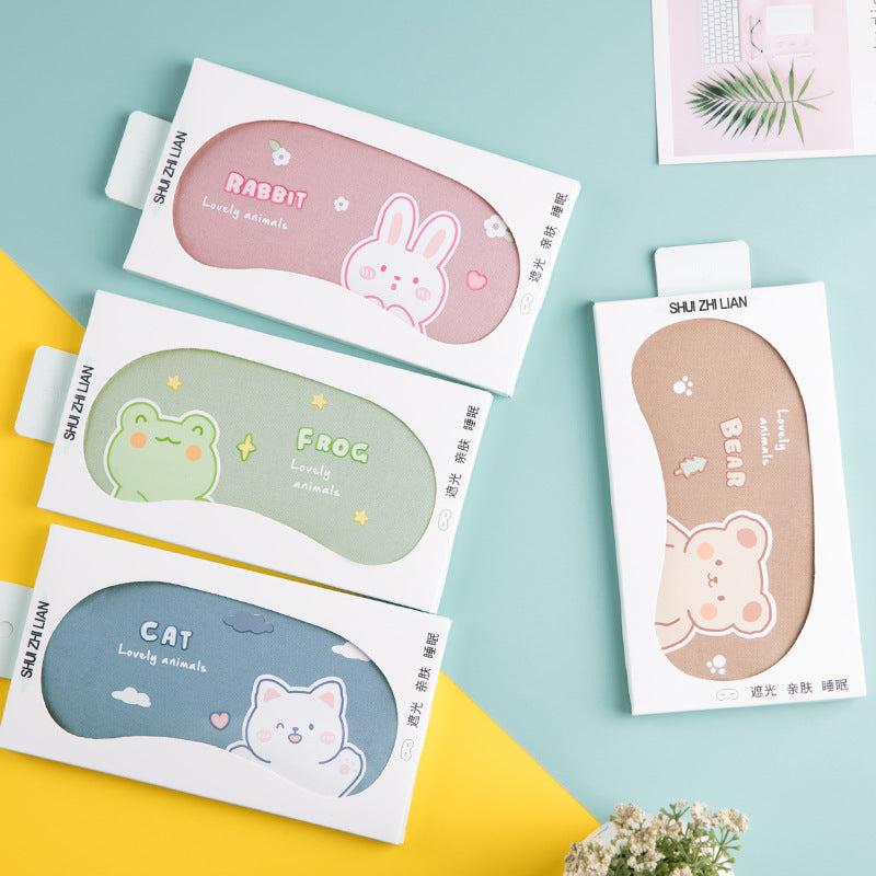 Ice Eye Mask Sleep Shading Relieves Students and Children Cartoon Cute Sleeping Hot Compress Eye Mask Wholesale for Men and Women - image 1