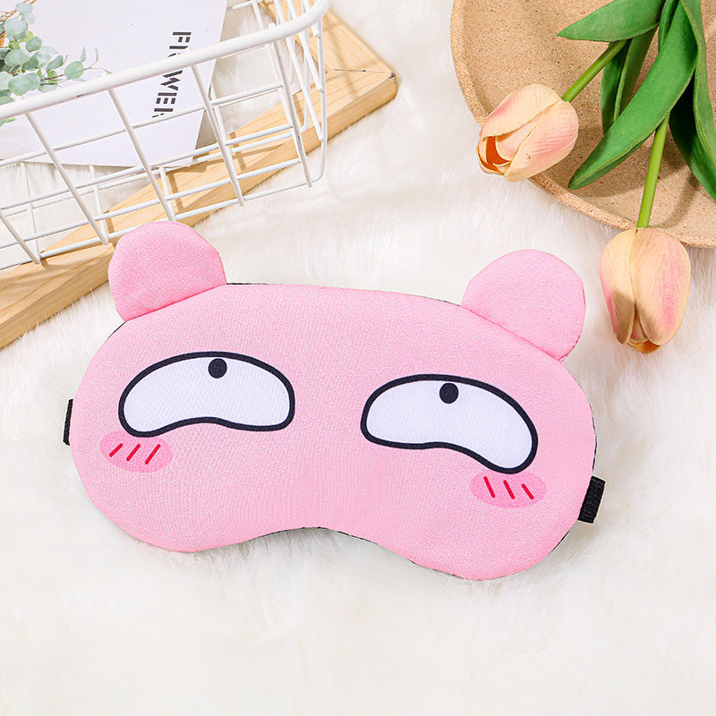 New 3D Fashionable and Cute Cartoon Blackout Eye Mask Wholesale Hot and Cold Ice Compress Men and Women Personalized Sleeping Eye Mask - image 3