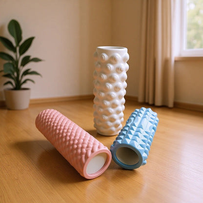 30cm mini hollow yoga column EVA foam shaft muscle relaxation massage roller spike fitness bar wholesale - image 4