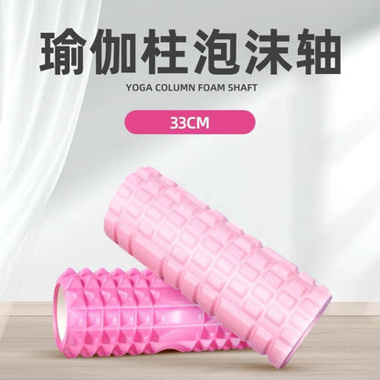 33cm Hollow Yoga Column Eva Foam Shaft Slim Calf Mace Massage Roller Wheel Muscle Relaxation Massager - image 2