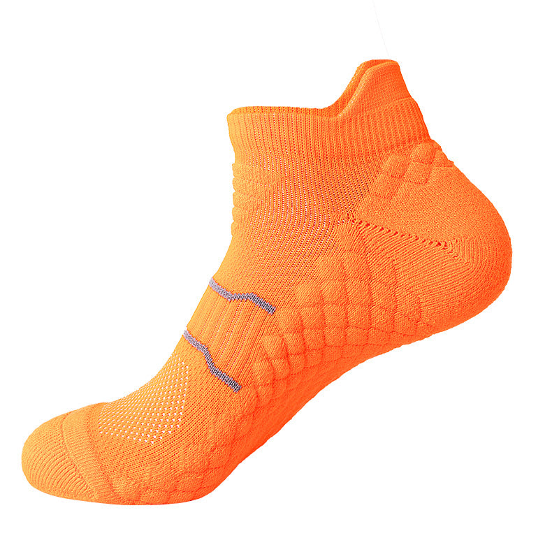 Towel-Soled Socks for Men and Women, Short-Tube Particle Massage Soles, Sweat-Absorbent, Non-Slip Sports Socks, Marathon Professional Running Socks - image 4