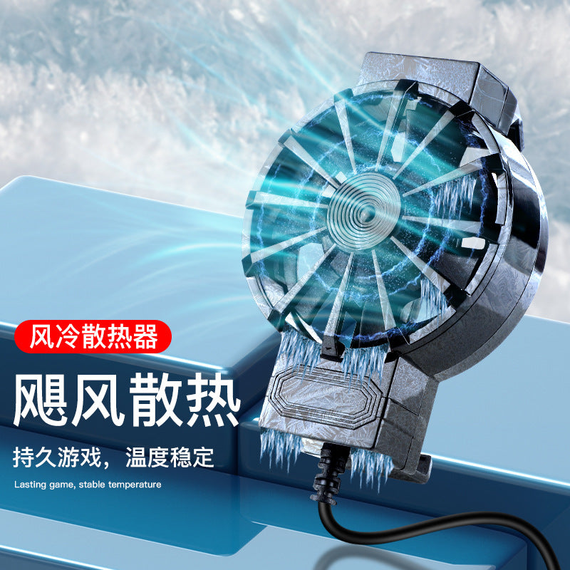 Cross-border new mobile phone radiator air-cooled series back clip radiator plug-in cooling heat dissipation source factory - image 2