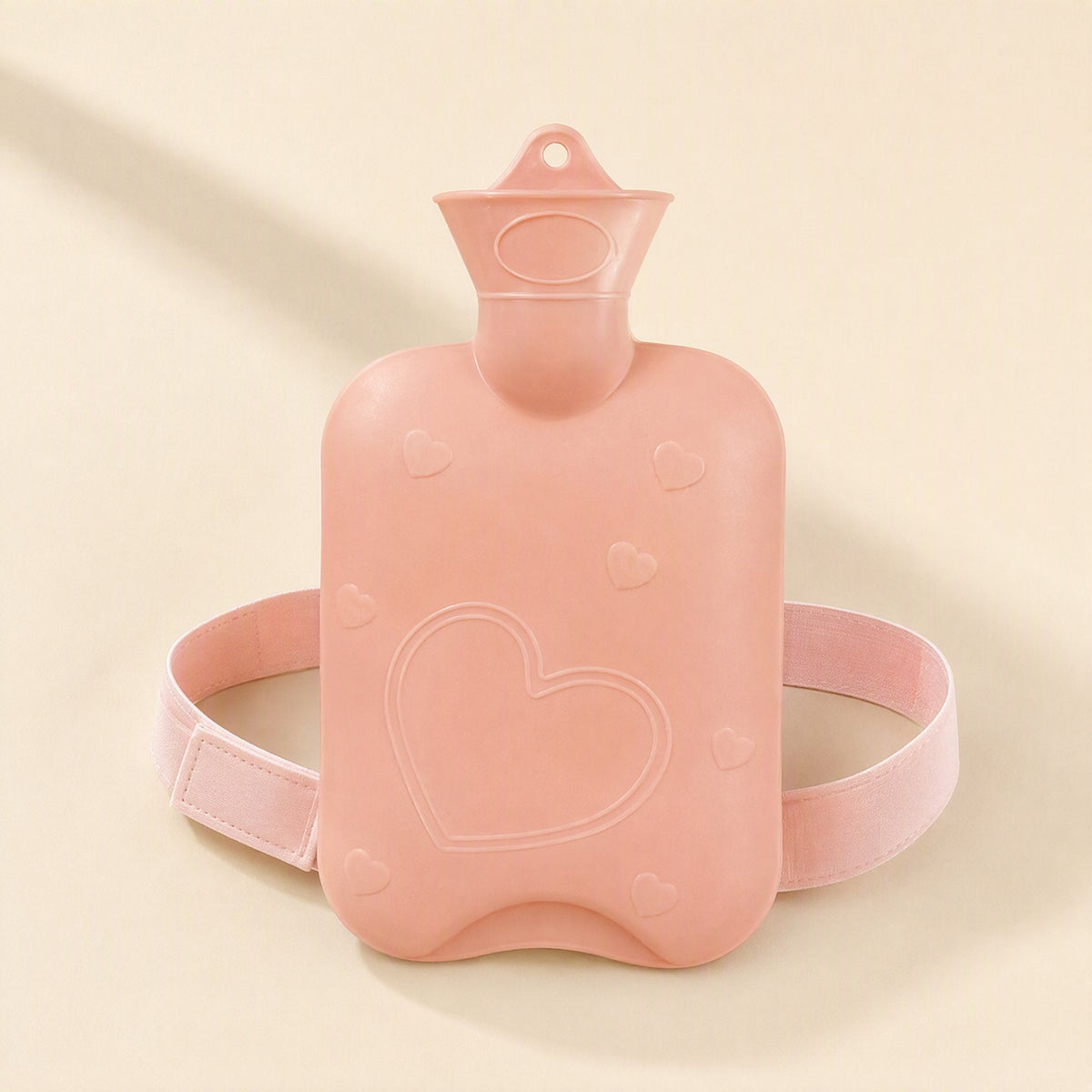 High-density PVC water injection hot water bag with gray Kaola belt and plaid cloth cover - view 4