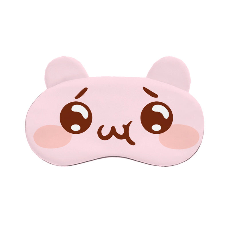 Cartoon Eye Mask with Funny and Cute Expressions for Students' Lunch Break, Hot and Cold Compress Ice Pack Eye Mask for Sleep, Light-Blocking and Breathable, with Emoji Designs - image 5