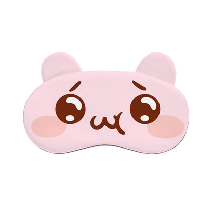 Cartoon Eye Mask with Funny and Cute Expressions for Students' Lunch Break, Hot and Cold Compress Ice Pack Eye Mask for Sleep, Light-Blocking and Breathable, with Emoji Designs - image 5