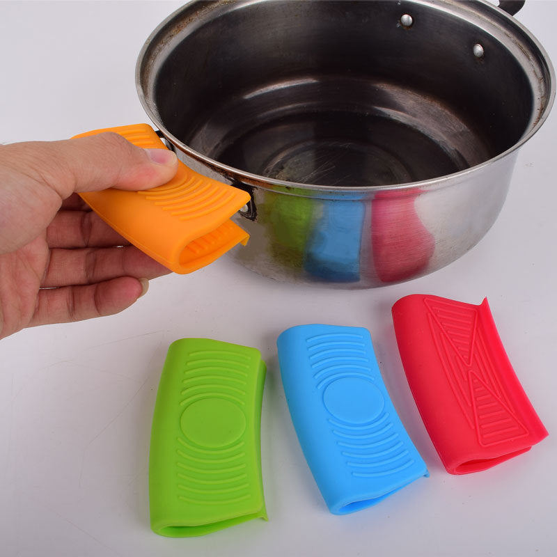 Silicone Heat Insulated Pot Ear Cover Non-slip High Temperature Resistant Cooking Pot Silicone Anti-scalding Pot Ear Cover Anti-scalding Pot Handle Gloves - image 4