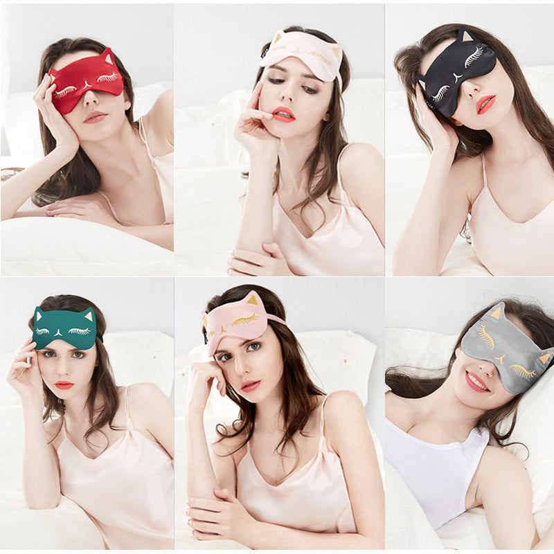 Eye Mask for Sleeping, Light-Blocking and Breathable, for Men and Women, Non-Silk Eye Mask, Lunch Break, Relieves Eye Fatigue, Eye Protection, Wholesale Eye Pro - image 4