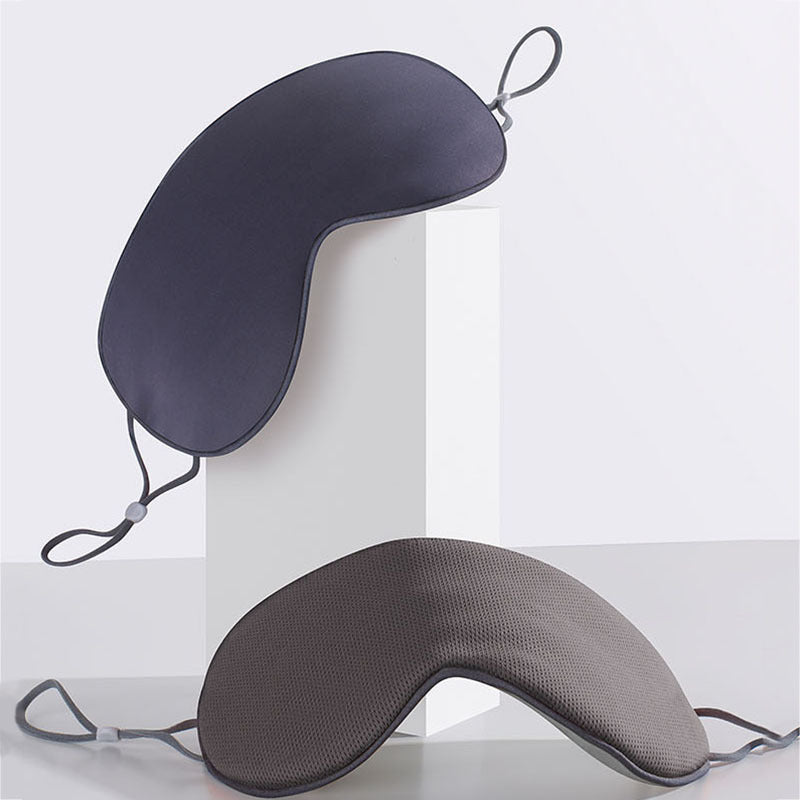 Shake tone eye mask lunch break sleep shading eye mask breathable seamless warm double-sided ice silk eye mask spot wholesale - image 2