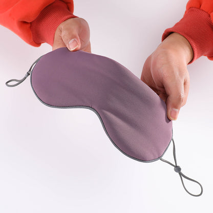 Shake tone eye mask lunch break sleep shading eye mask breathable seamless warm double-sided ice silk eye mask spot wholesale - image 3